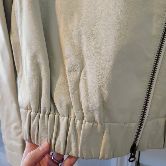 Robert Rodriguez Ivory Leather Jacket US 6 - Picture 6 of 10